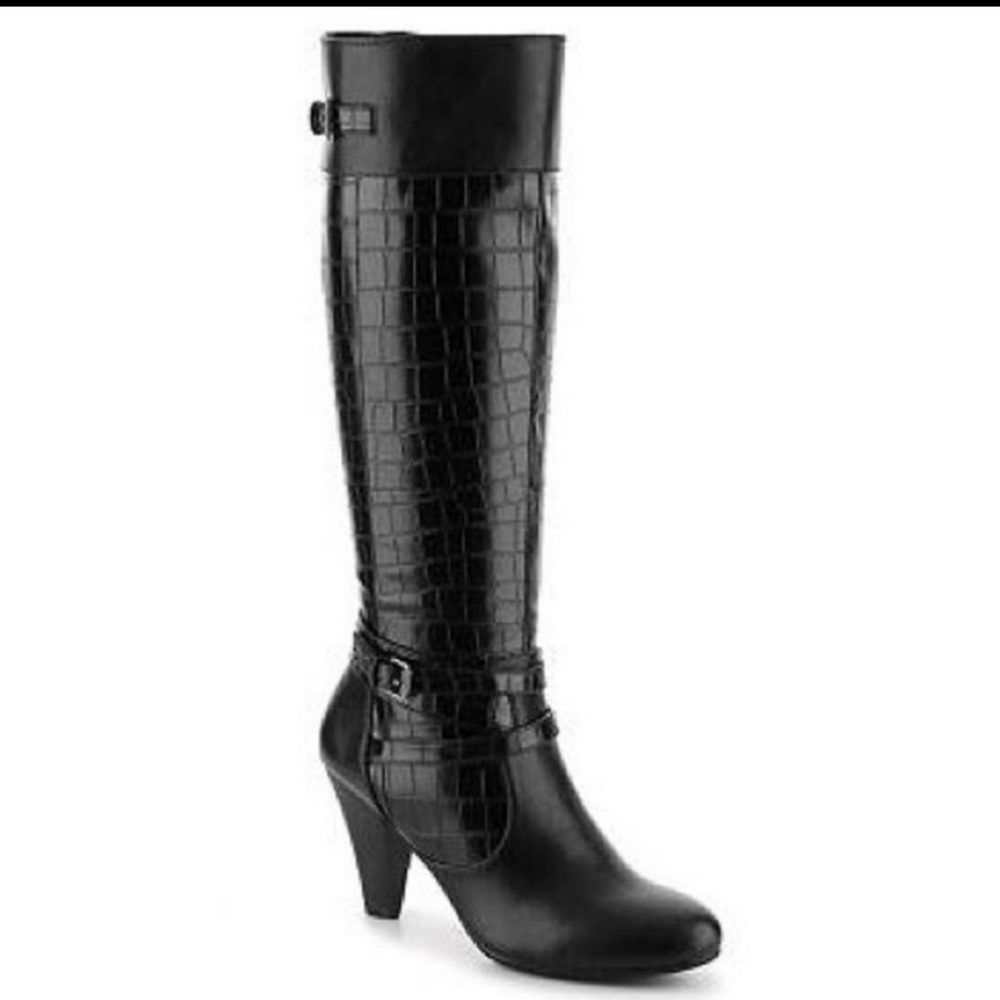 Life Stride Wide Calf Boots - Black - 9M